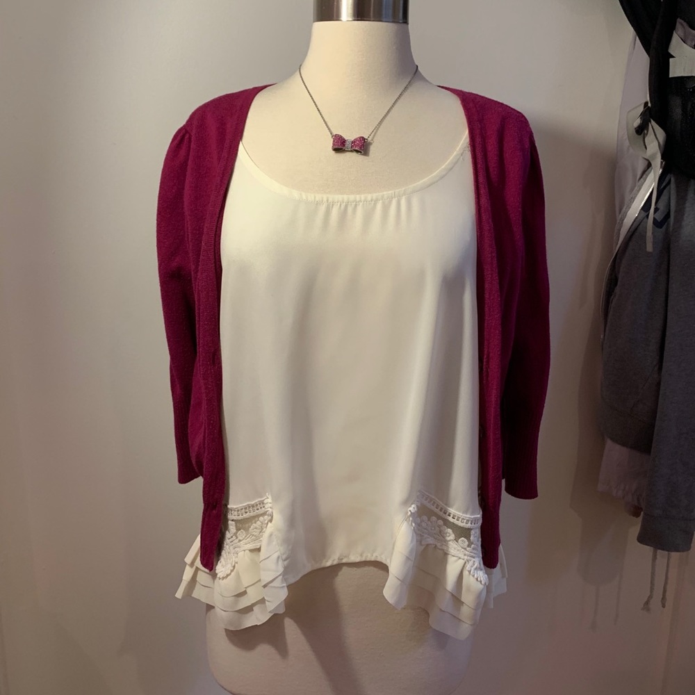 MODCLOTH Ivory Sleeveless Blouse